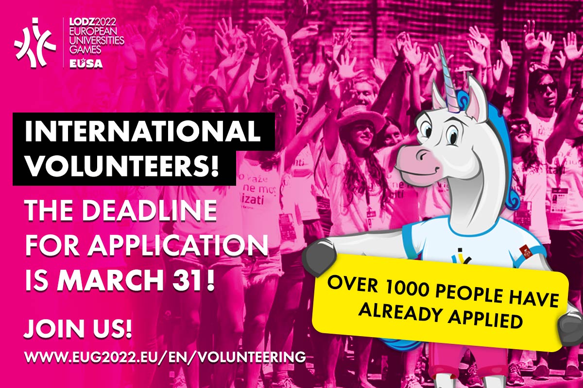 Jelentkezz önkéntesnek az Európai Egyetemi Játékokra